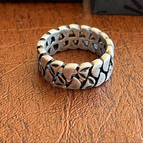 Shiraleah Chicago Thornton Tire Mark Ring Black Gray 9 NIB - Picture 7 of 12